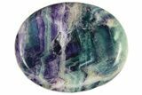 Polished Rainbow Fluorite Worry Stones - Photo 2